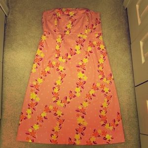 EUC Lilly Pulitzer Strapless Lei’d Back dress Sz14